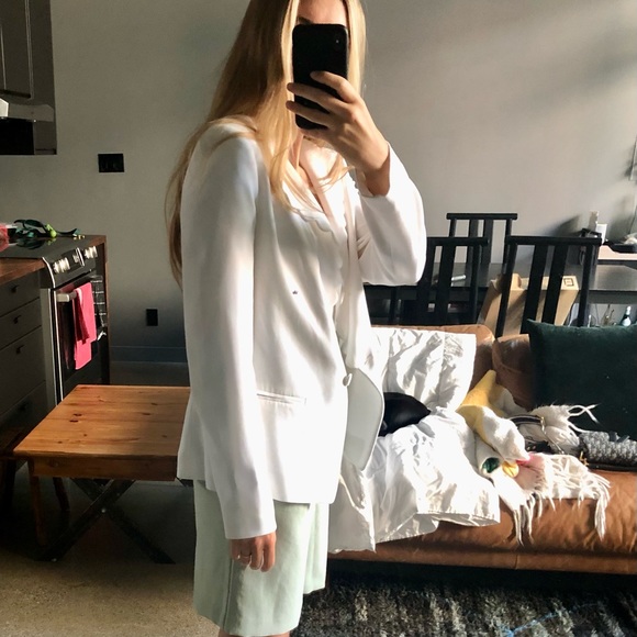 ❌SOLD❌ Club Monaco White Summer Blazer - Picture 7 of 10